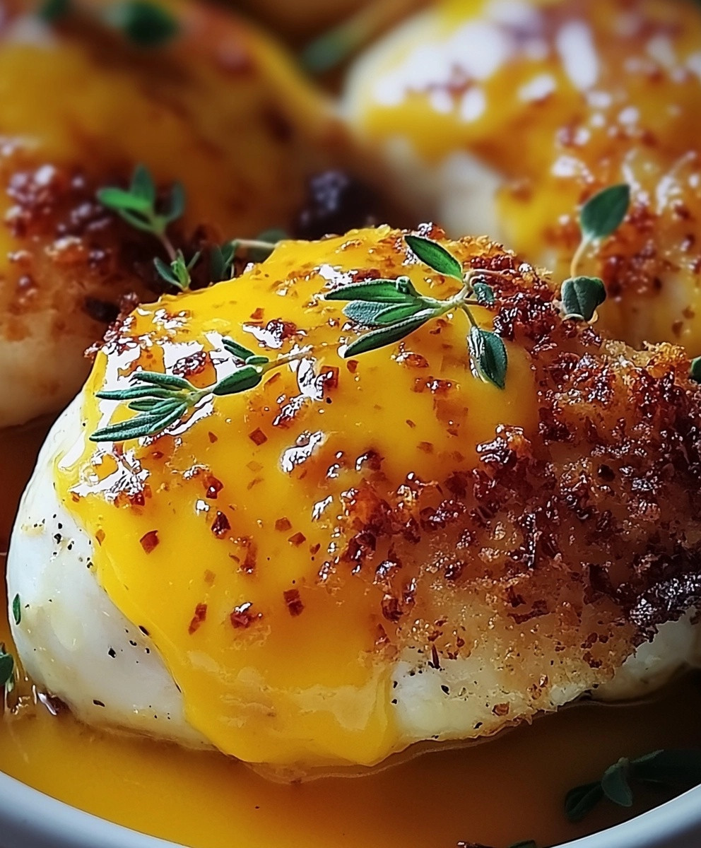 Poulet croustillant au four