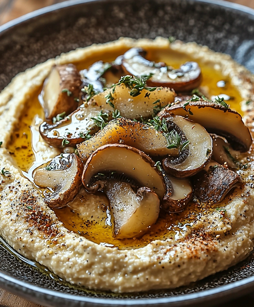 Houmous pleurotes zaatar