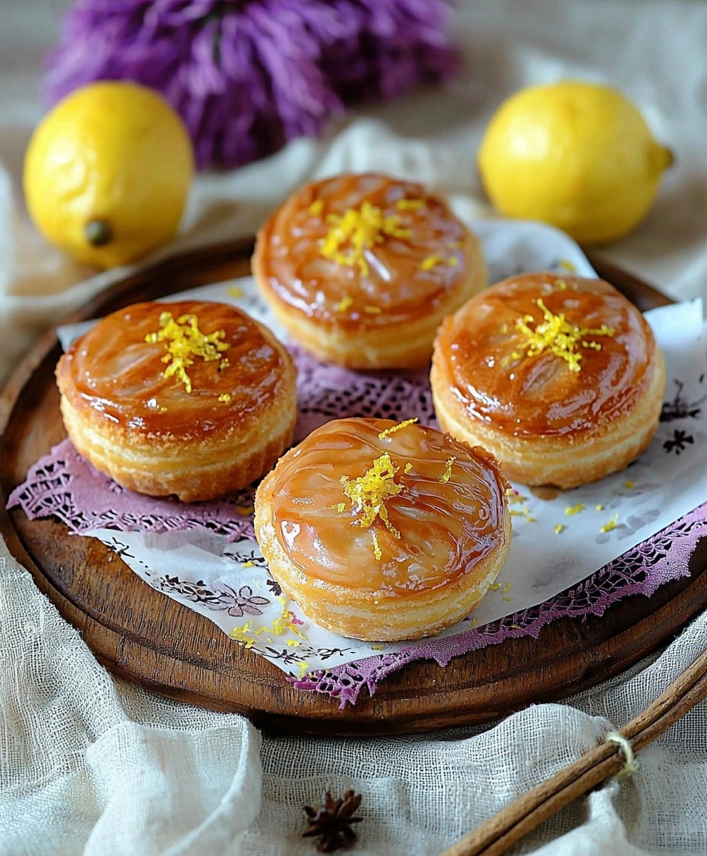 Mini galettes des rois citron