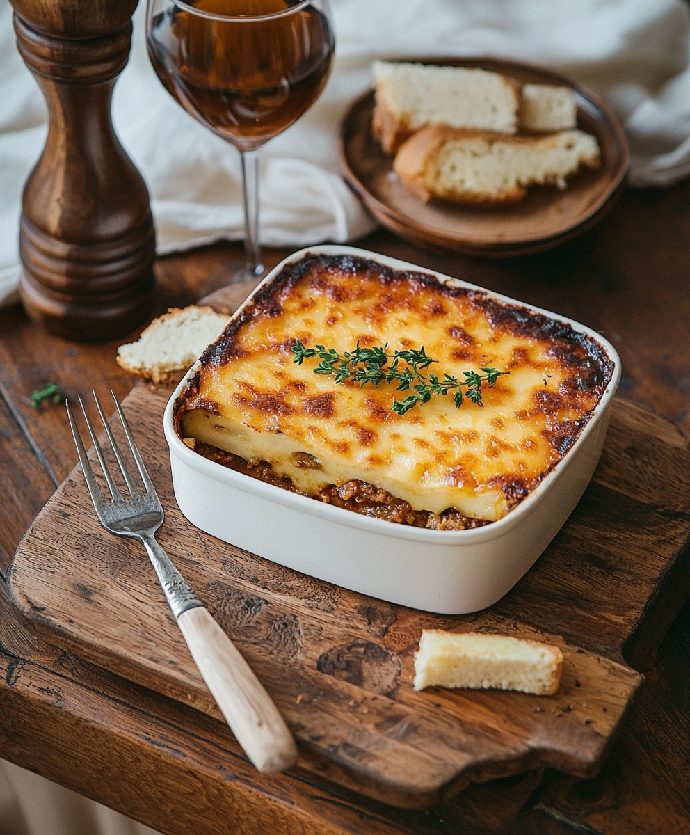 Moussaka aubergine boeuf