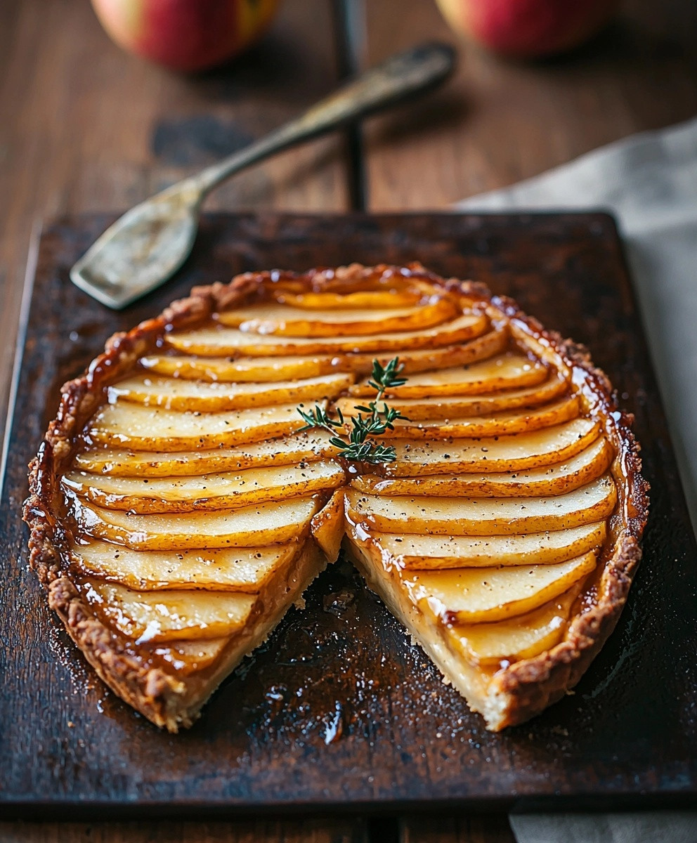 Tarte aux pommes caramélisées