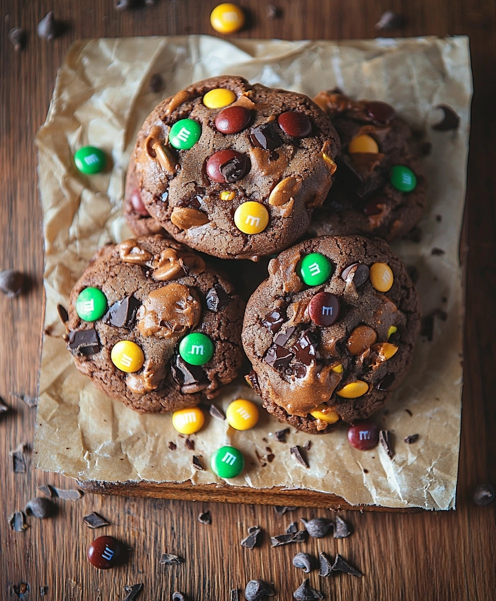 Cookies M&M et chocolat