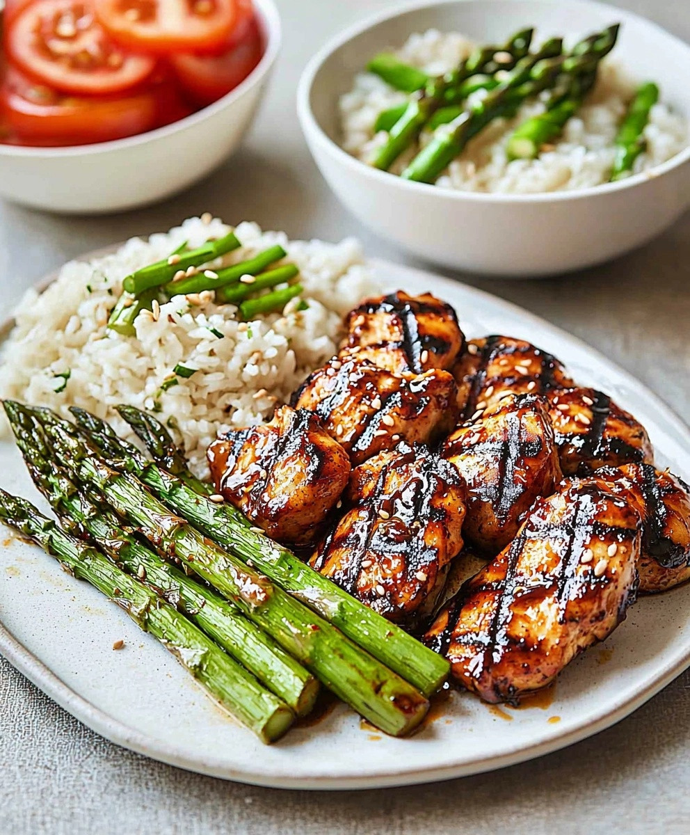 Poulet grillé au sésame
