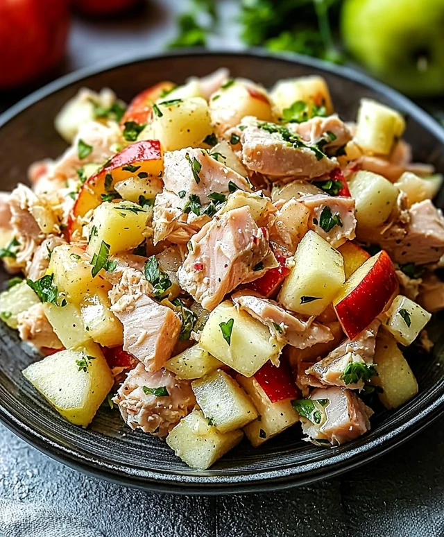 Salade de thon et pommes