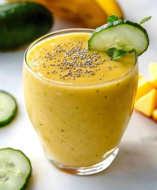 Smoothie mangue concombre