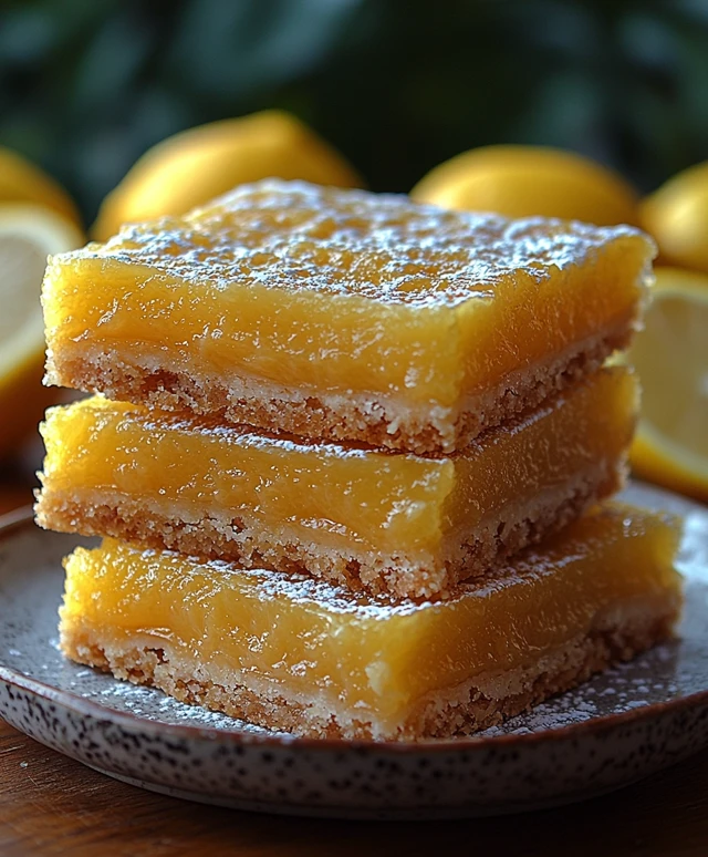 Barres moelleuses au citron
