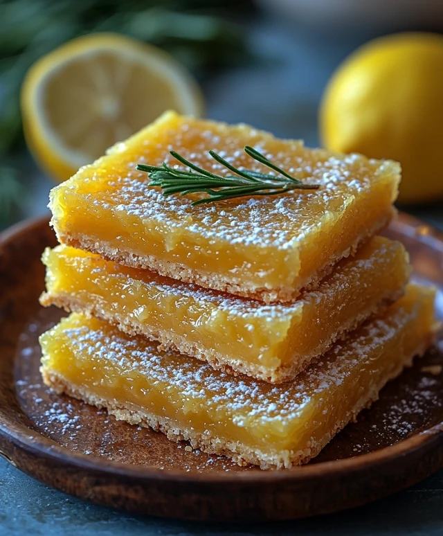 Barres moelleuses au citron