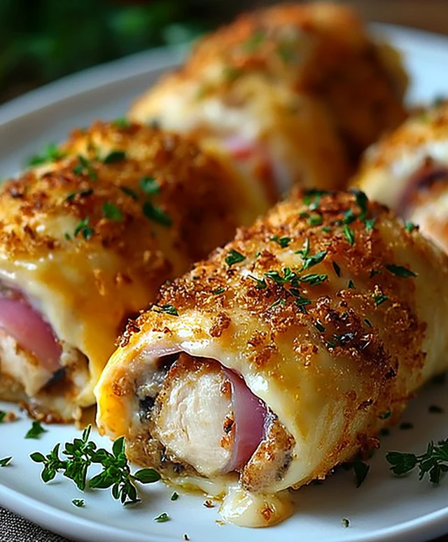 Roulés de Poulet Cordon Bleu