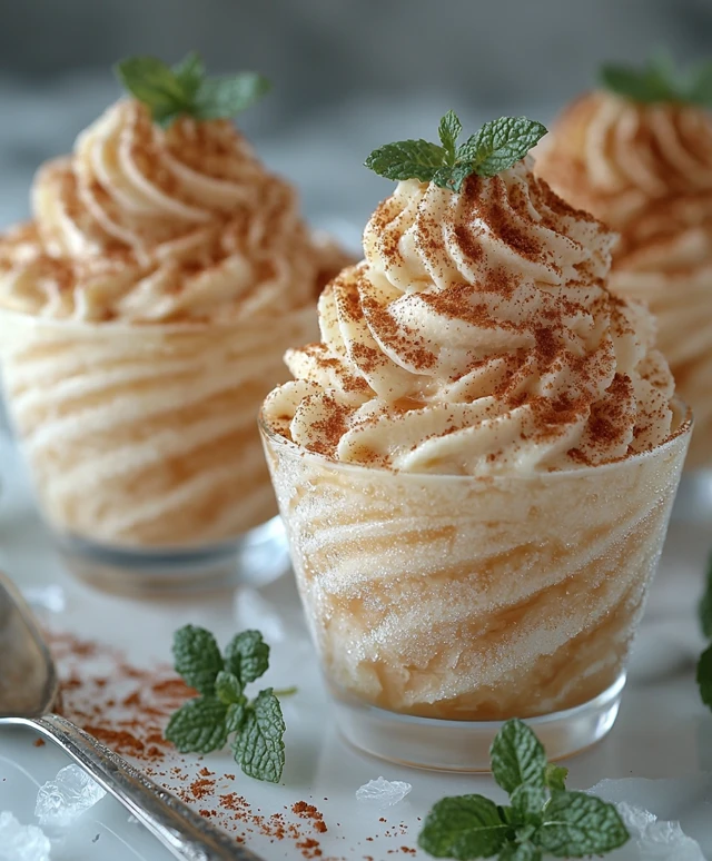 Crème caramel glacée