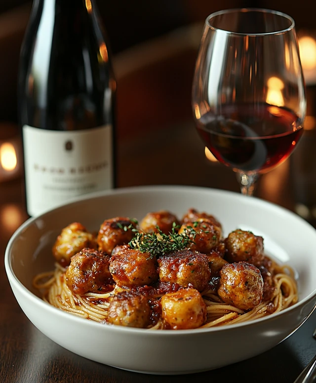 Spaghetti boulettes de viande