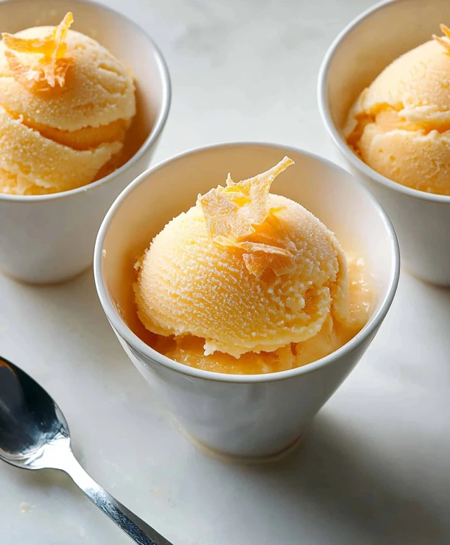 sorbet yaourt mandarine