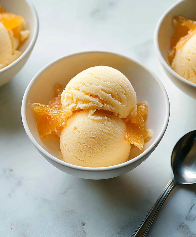 sorbet yaourt mandarine