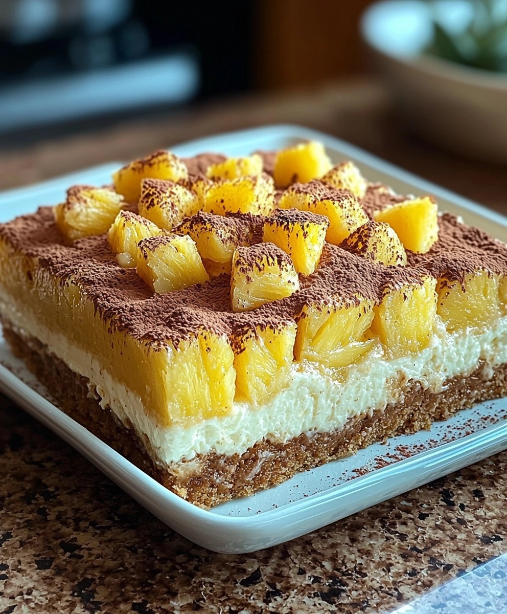 Tiramisu noix de coco ananas