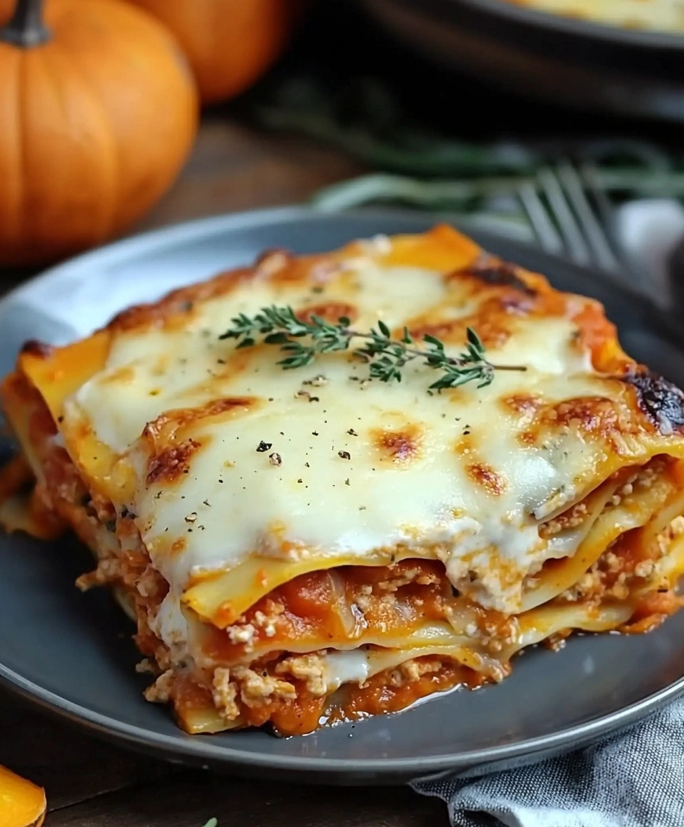 Lasagnes potimarron chèvre