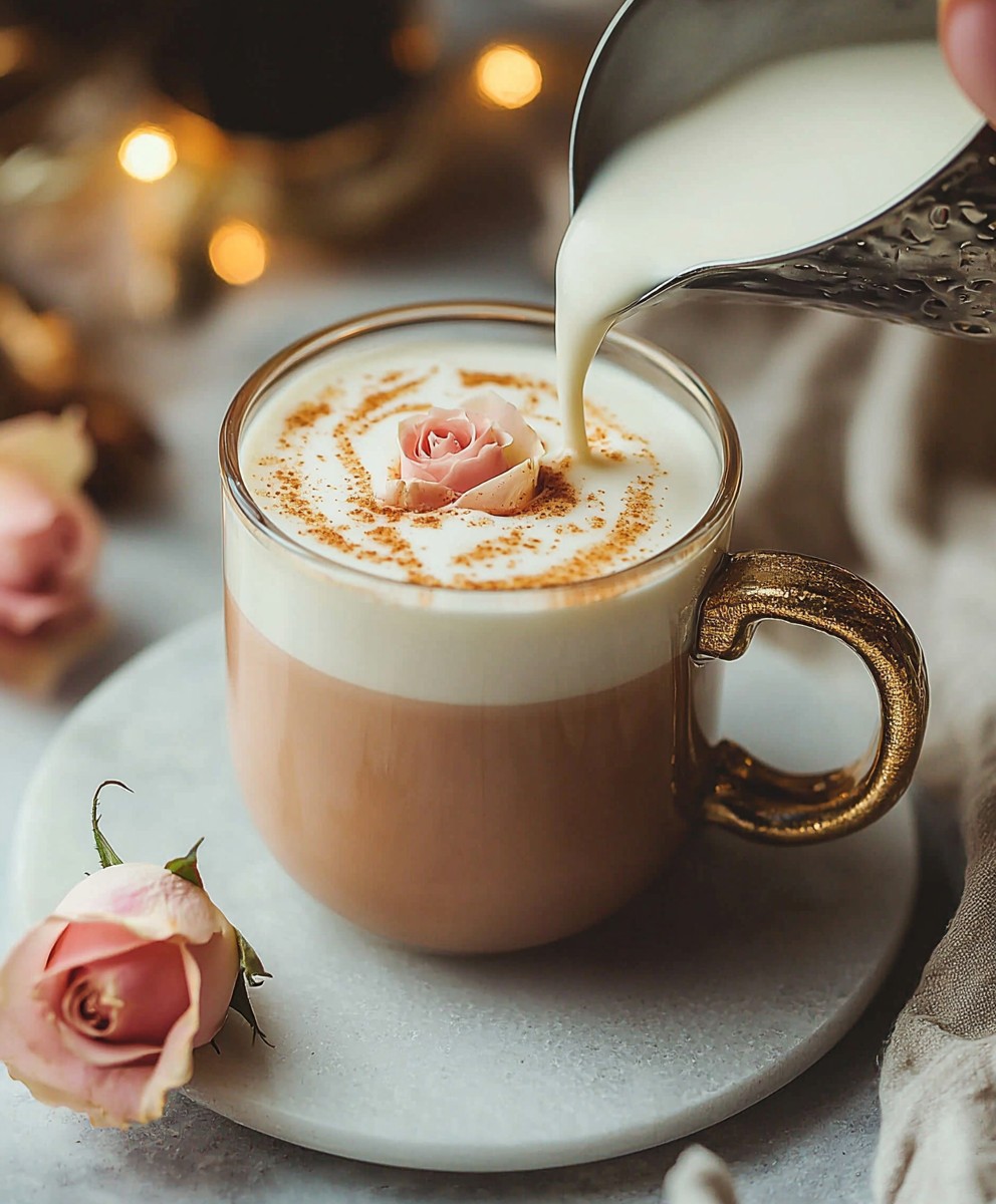 Lait rose vanille