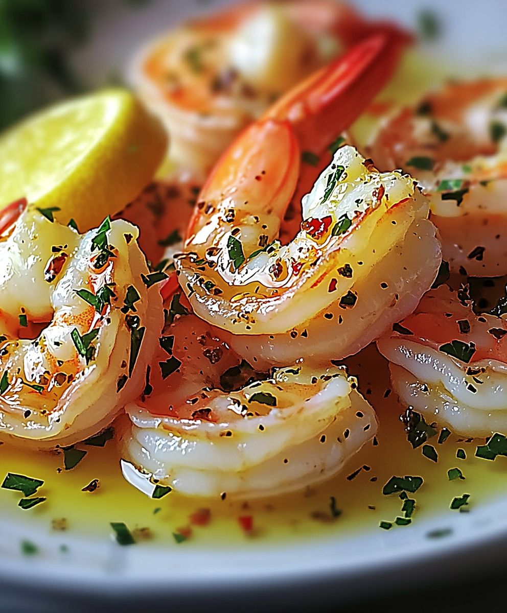 Gambas sautées ail beurre