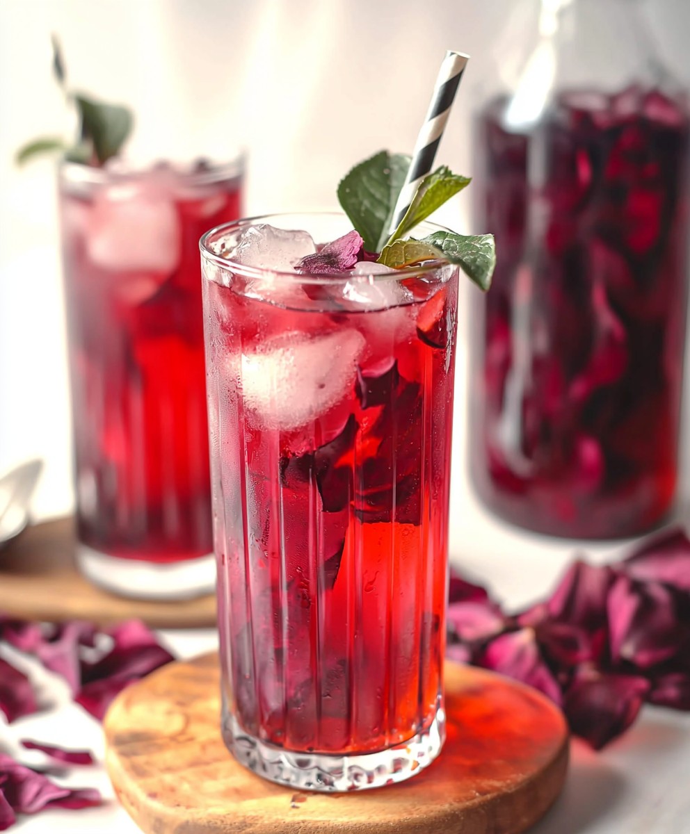 Thé glacé roselle