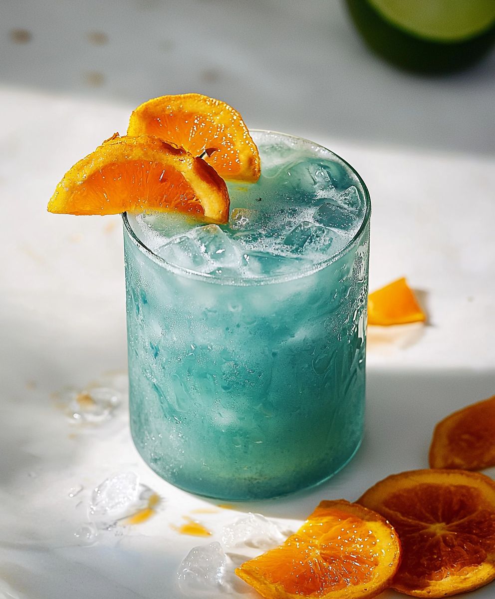 Cocktail sans alcool Blue Hawaiian