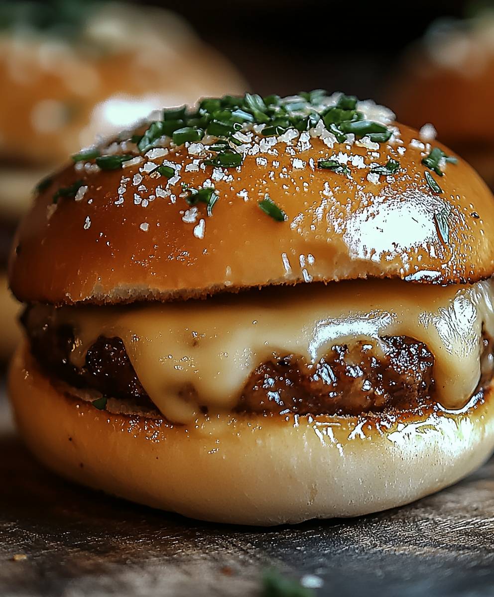 Bombes cheeseburger ail parmesan