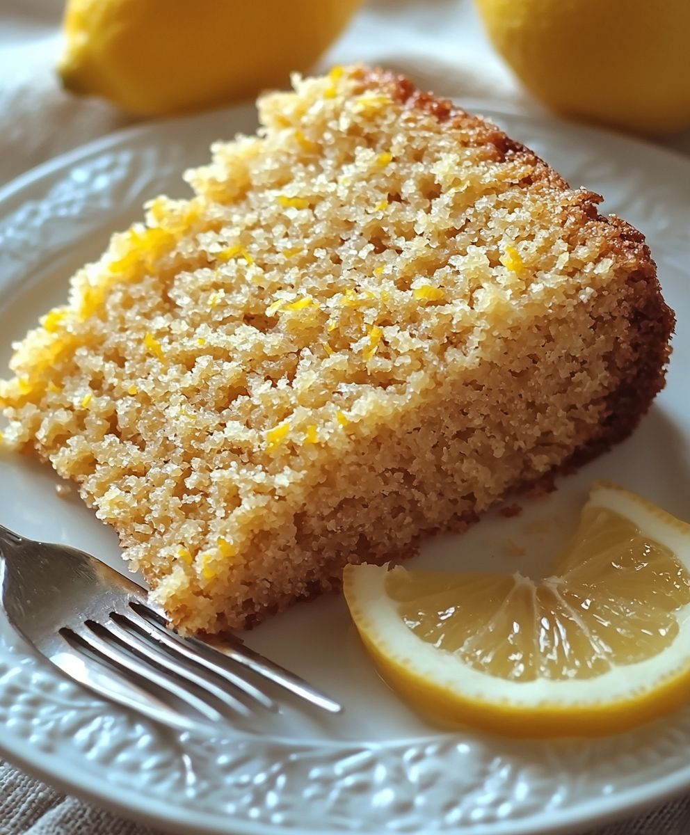 Cake citron moelleux sans gluten