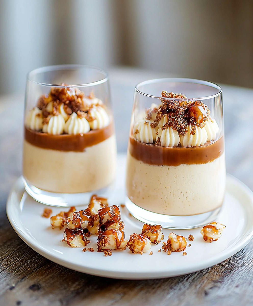 Mousse cheesecake caramel salé