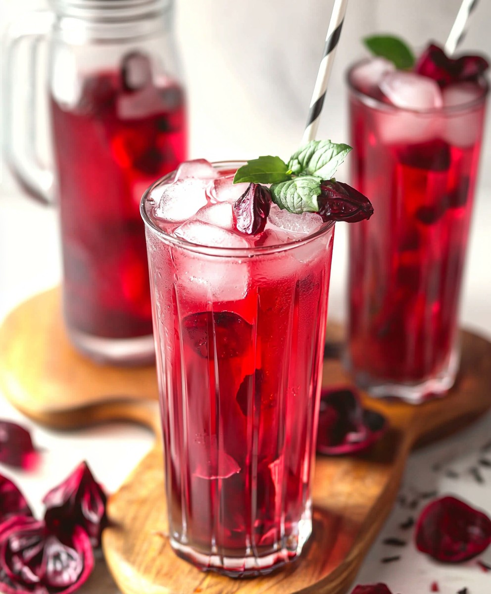 Thé glacé roselle