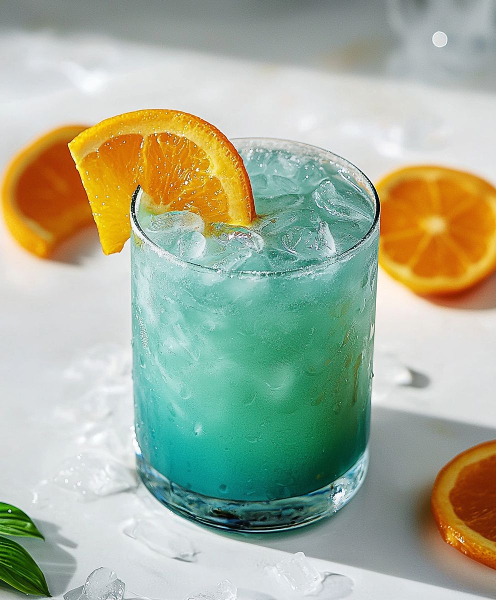 Cocktail sans alcool Blue Hawaiian