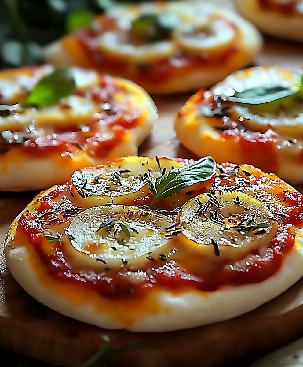 Pizzettes fraîches garnies