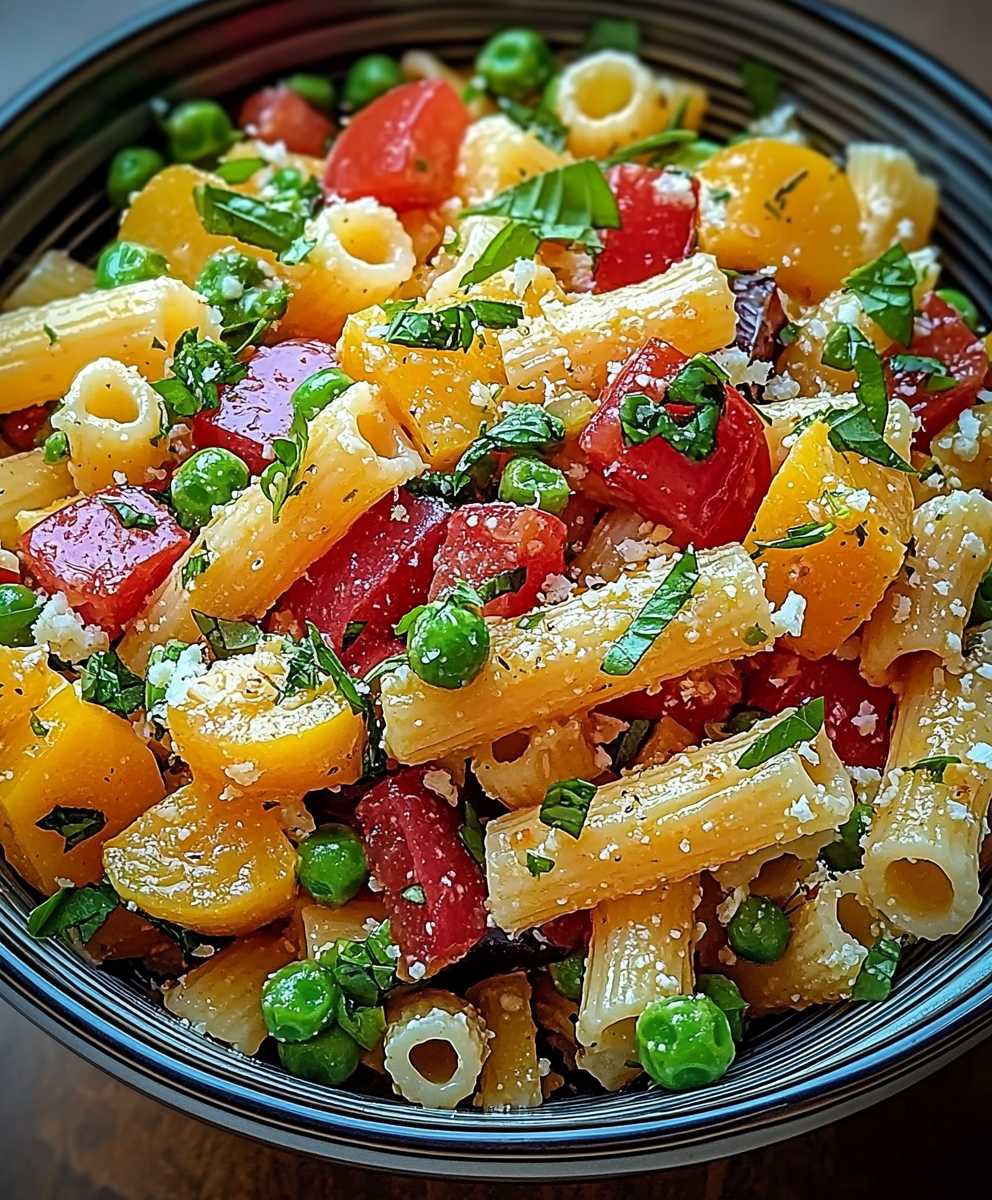 Salade de pâtes légumes frais