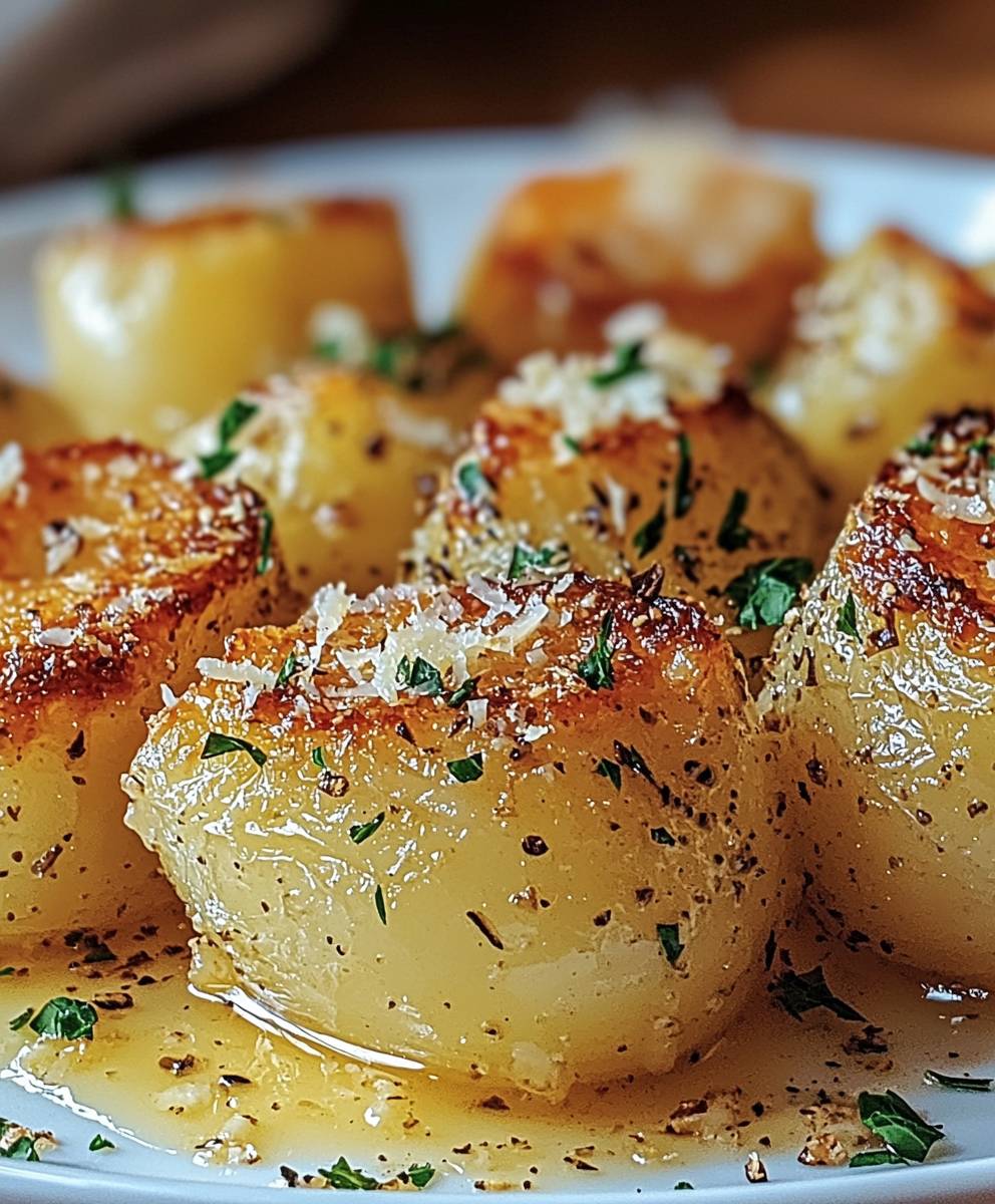 Pommes de terre ail parmesan