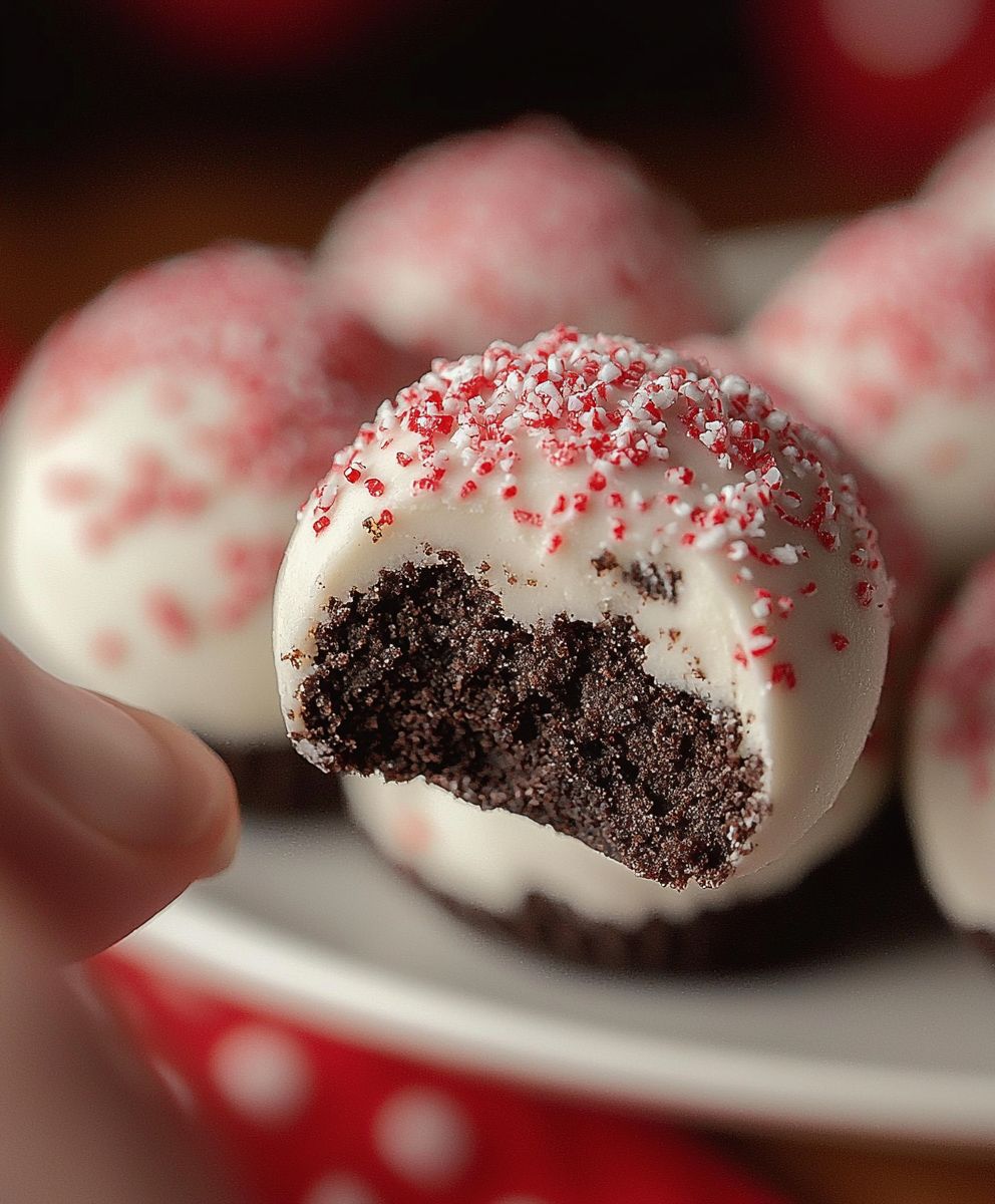 Boules Oreo menthe poivrée