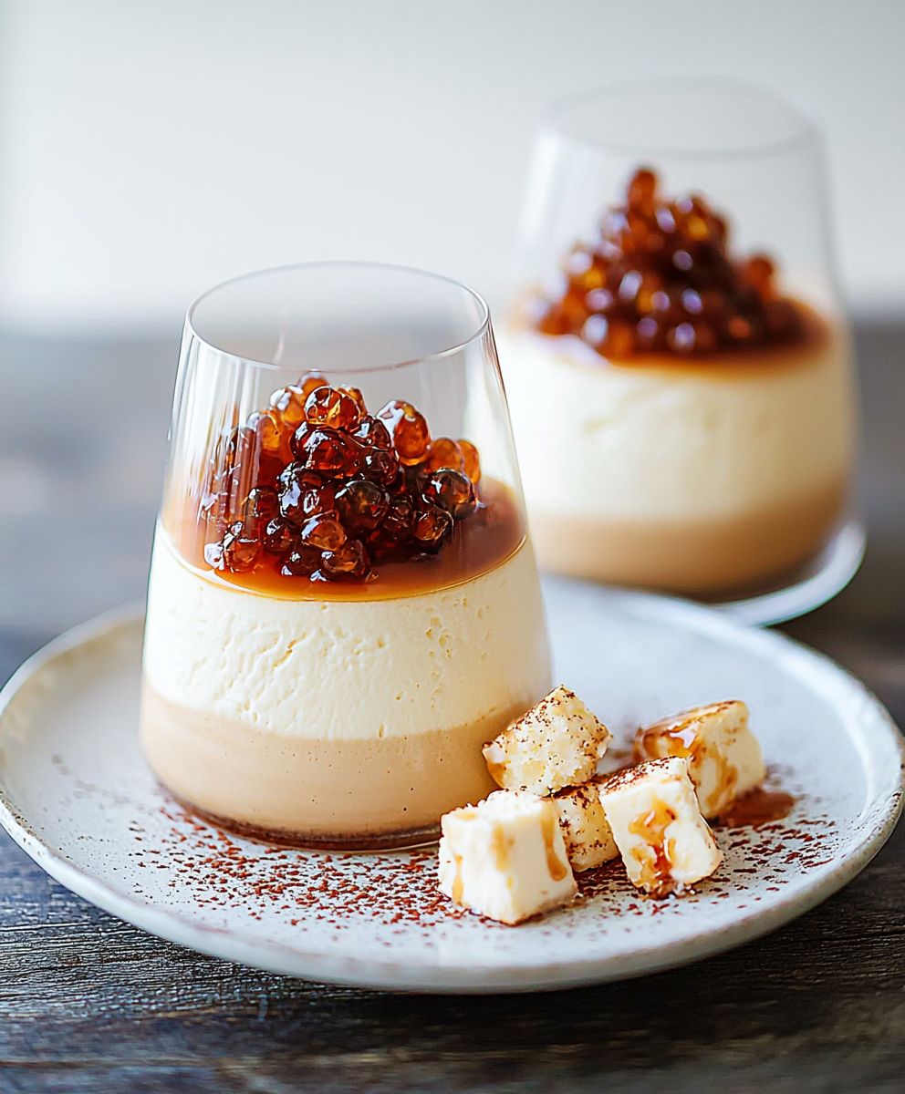 Mousse cheesecake caramel salé