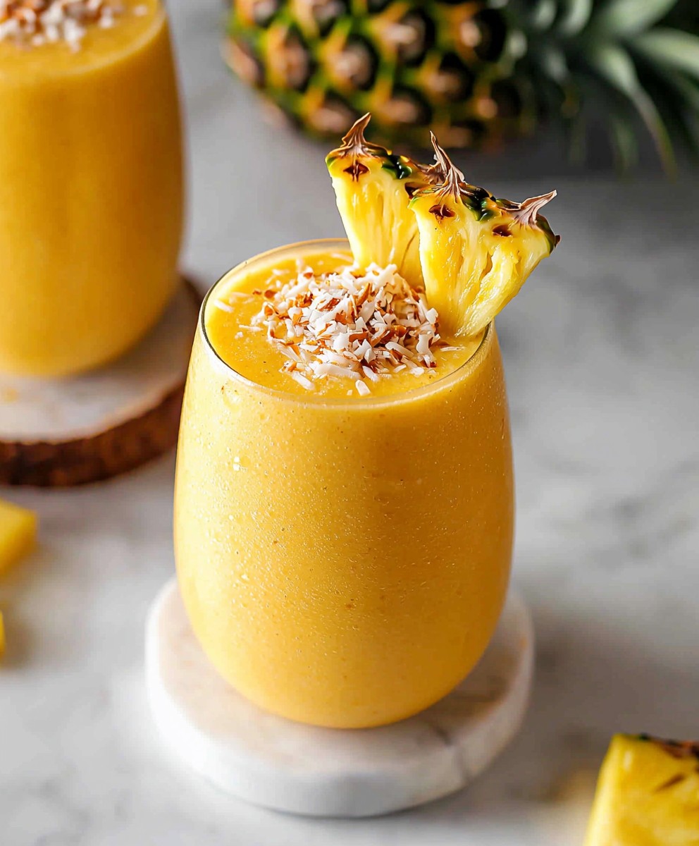 Smoothie ananas noix de coco