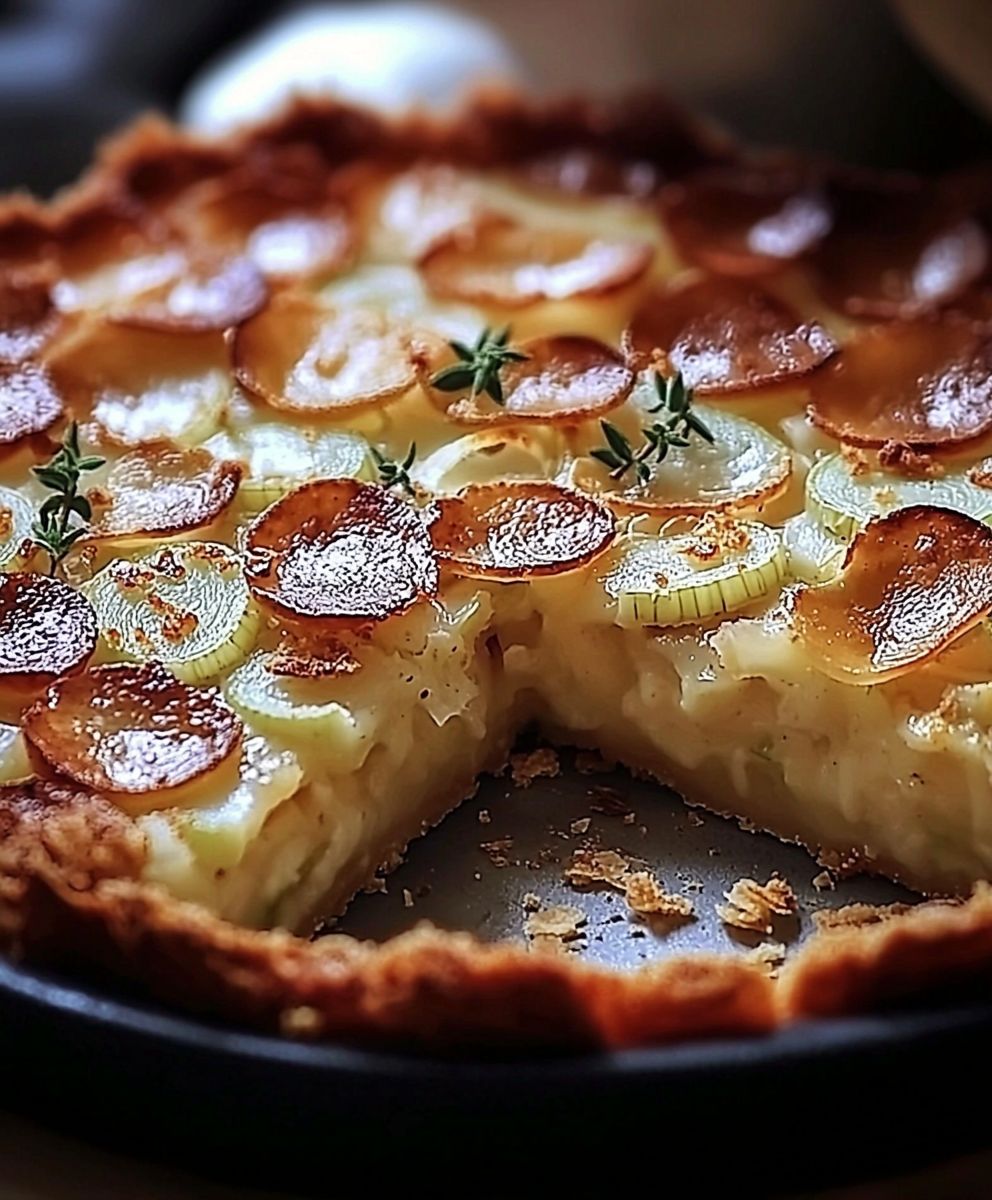 Clafoutis poireaux comté
