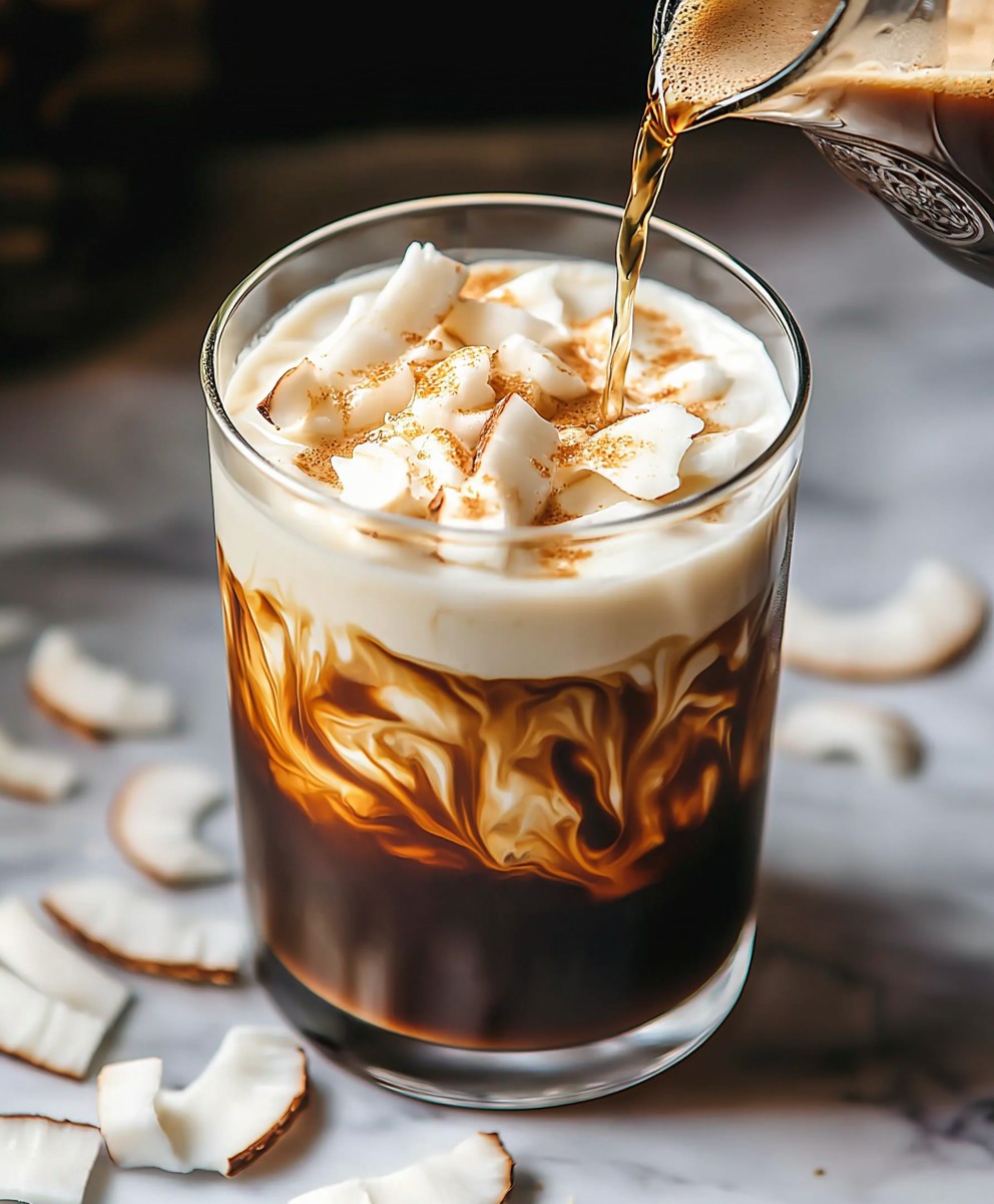 Café infusé à froid noix coco vanille