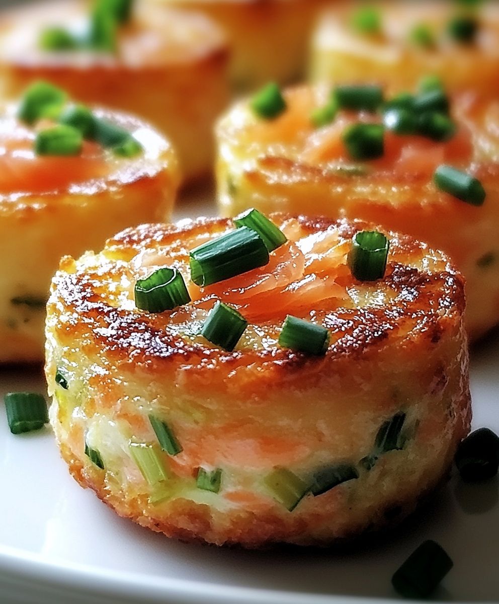 Mini cakes poireaux saumon fumé