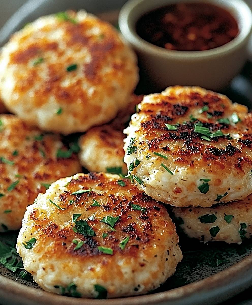 Galettes poulet herbes fromage
