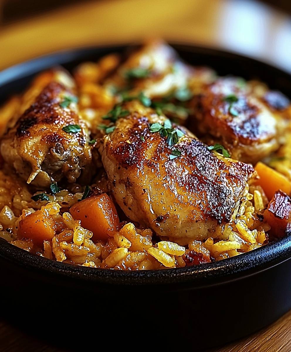 Poulet riz espagnole marmite