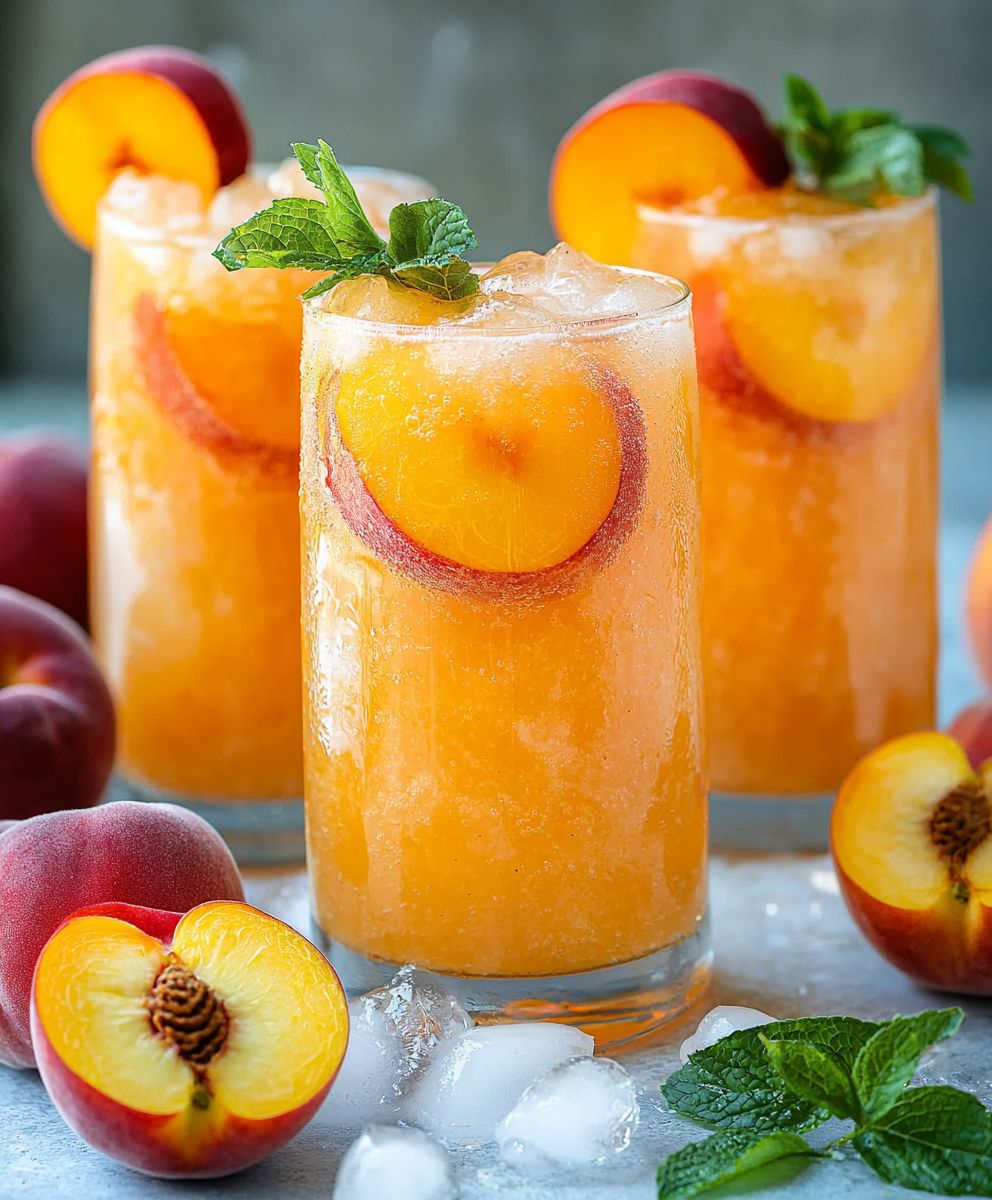 Limonade pêche pomme