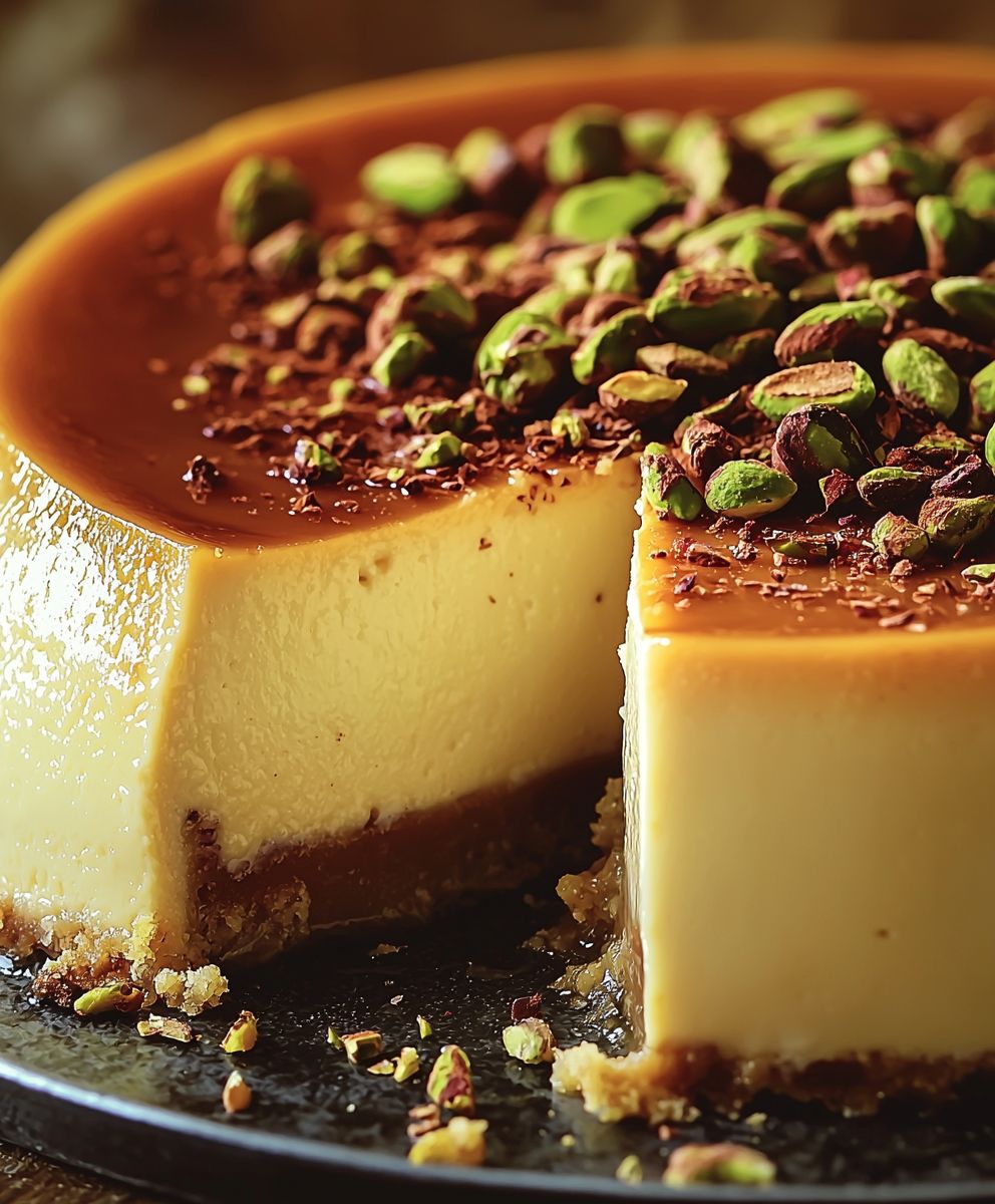 Flan pistache crémeux inratable