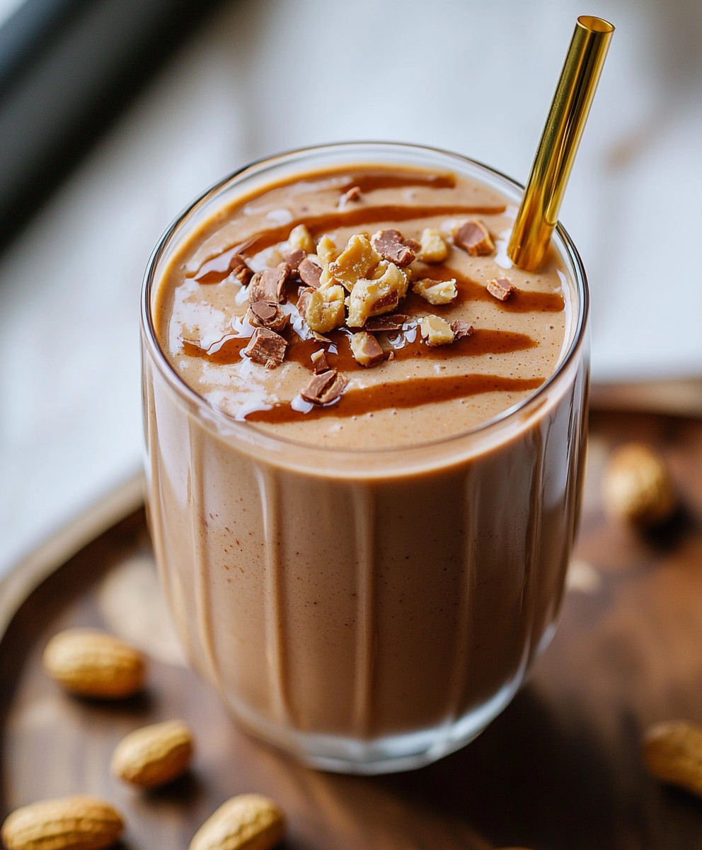 Smoothie café beurre de cacahuète
