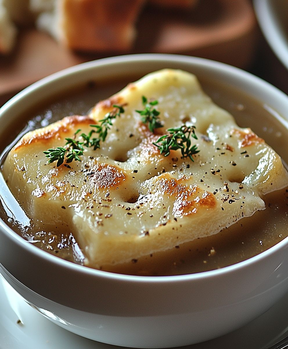 Soupe à l'oignon française facile