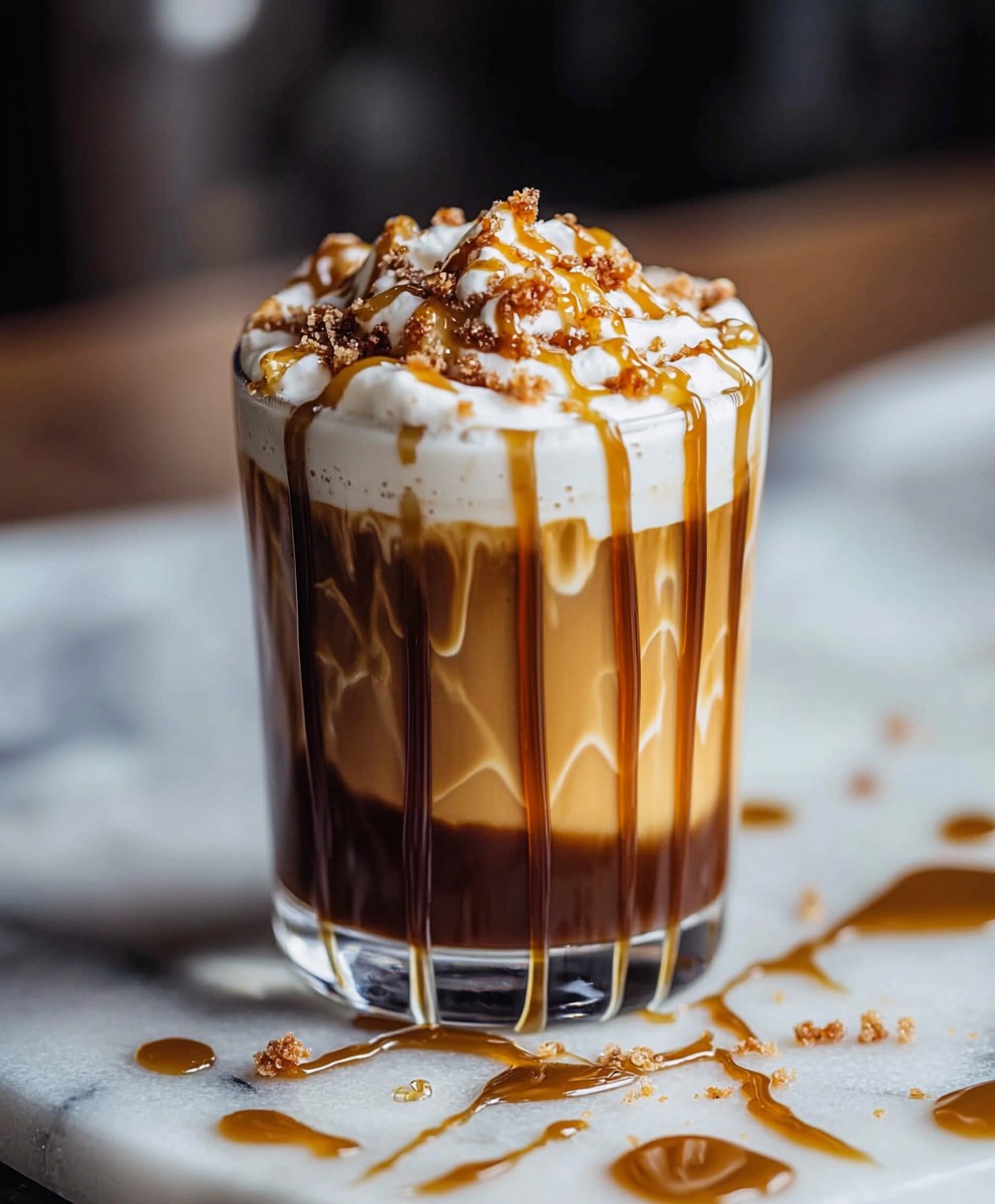 Café glacé caramel salé