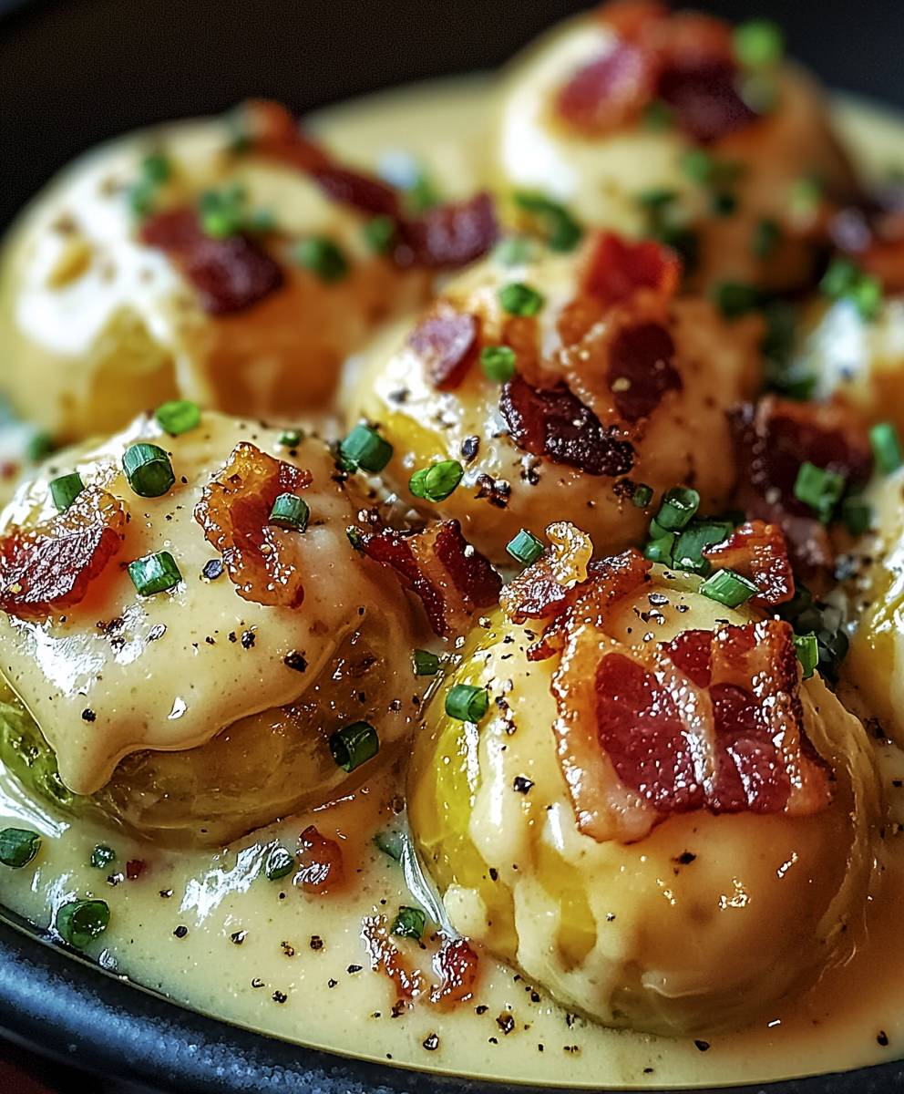 Choux Bruxelles crème lardons