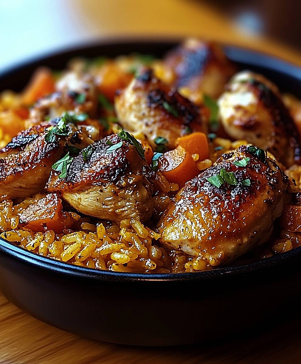 Poulet riz espagnole marmite