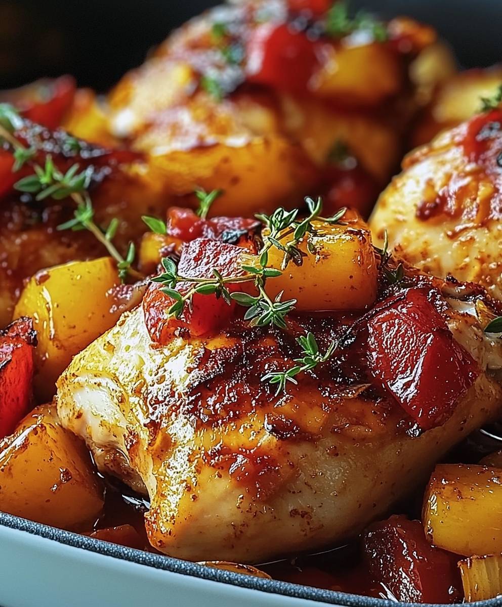Poulet Basquaise facile