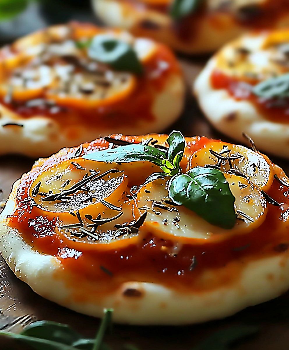 Pizzettes fraîches garnies