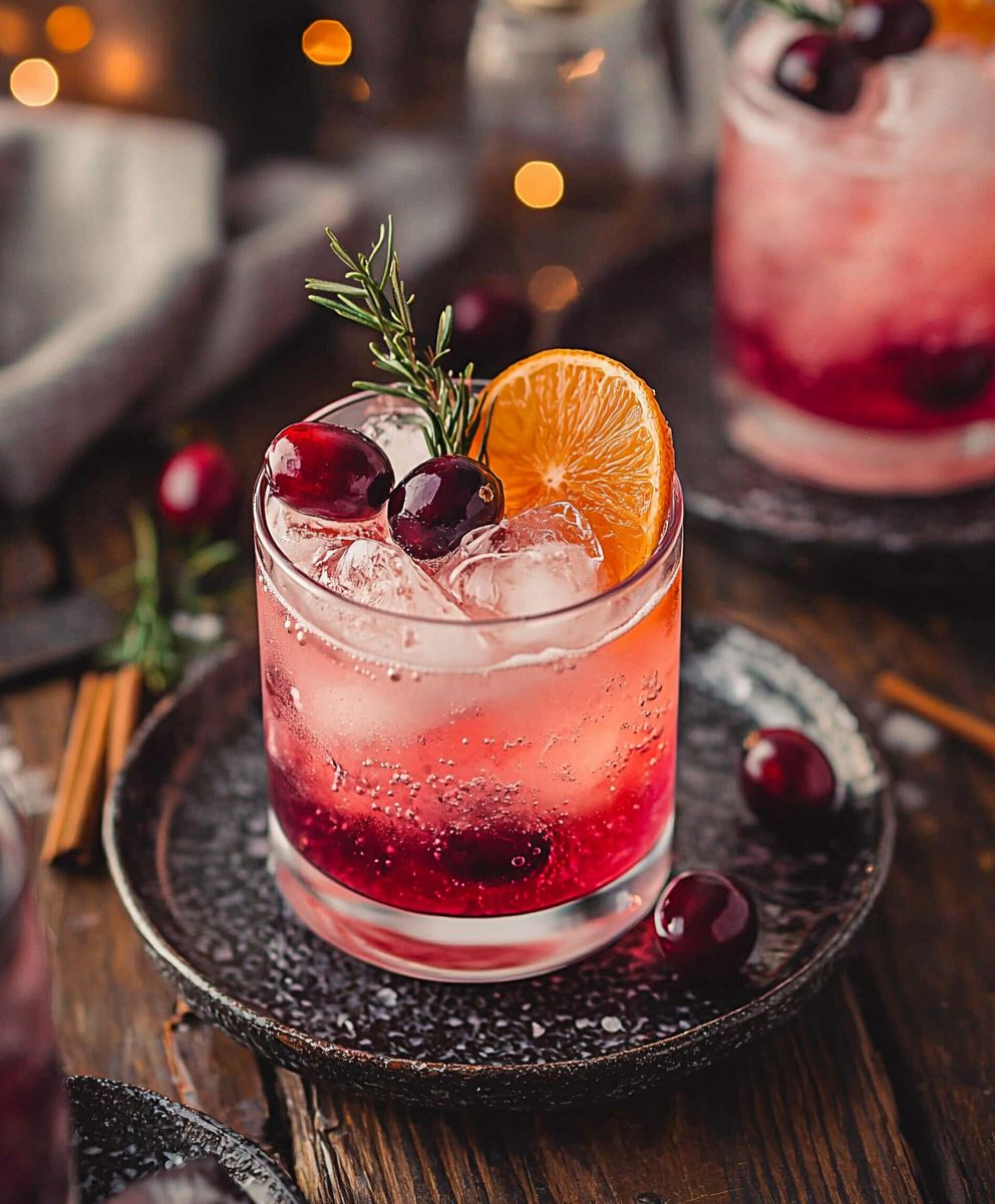 Gin fizz canneberges facile