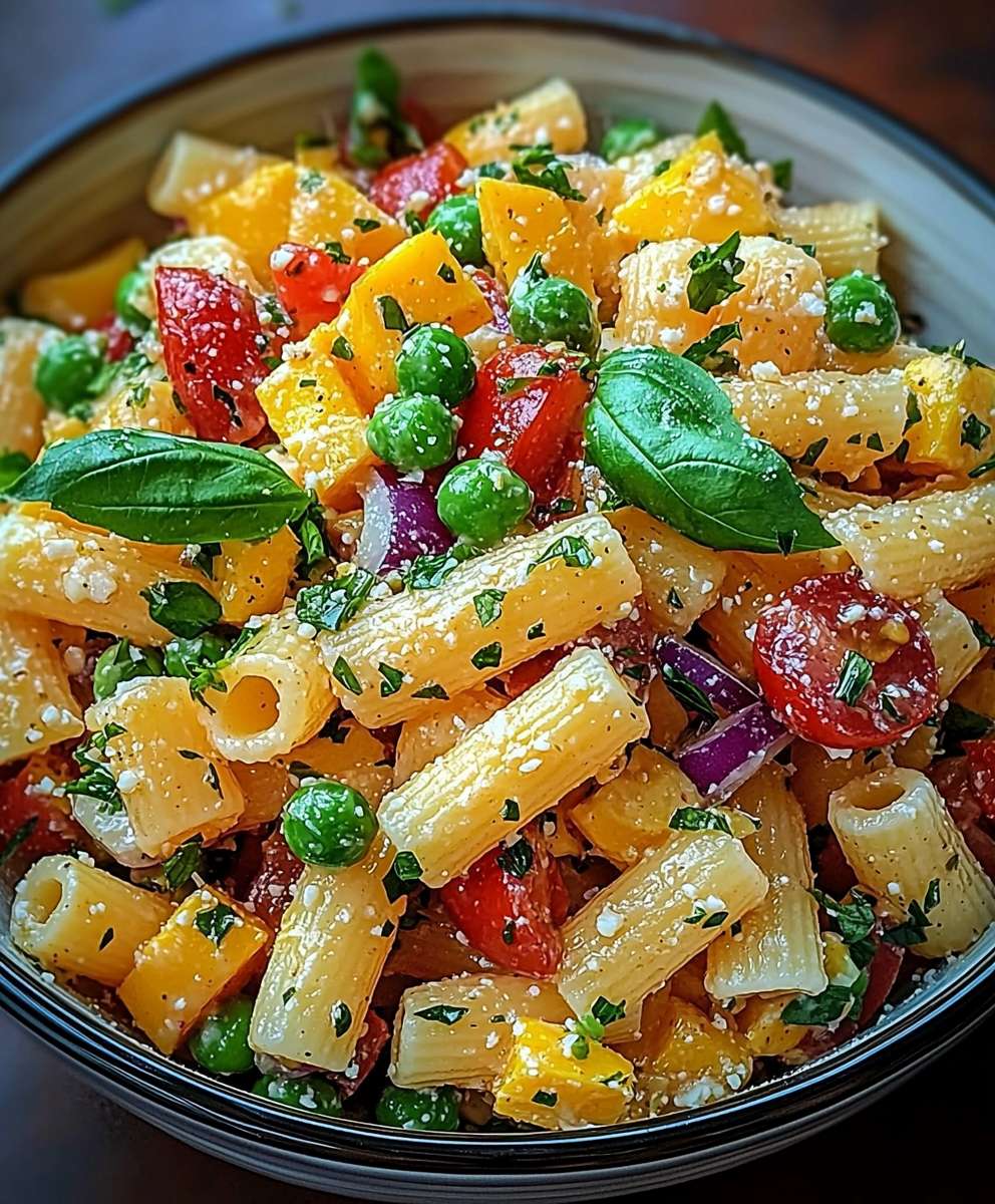 Salade de pâtes légumes frais