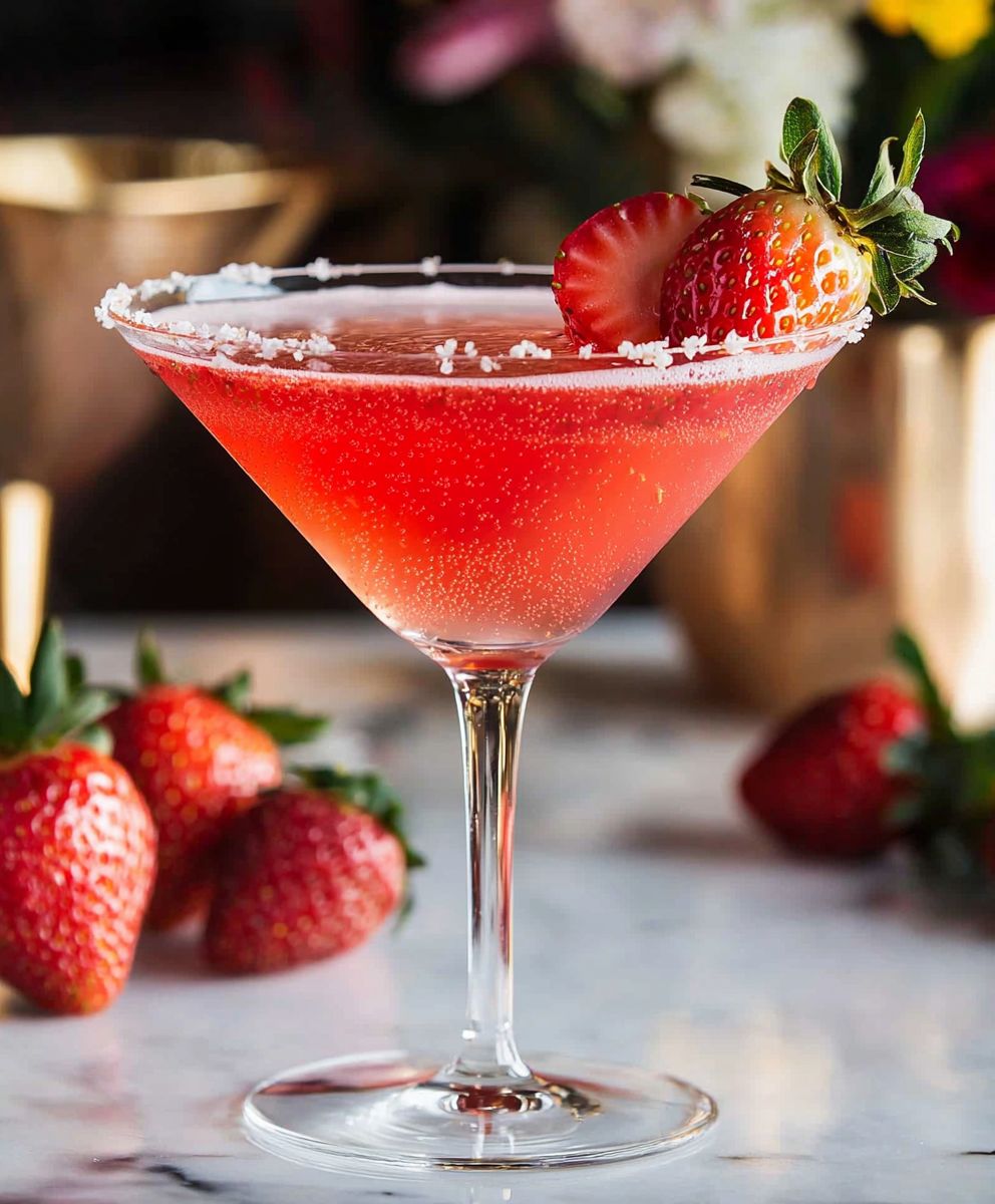 Martini fraise fleur de sureau